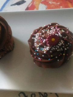 Una foto de Cupcakes de chocolate
