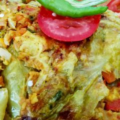 A picture of Stuffed cabbage.