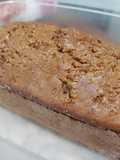 Budín de banana con harina de avena y azúcar mascabo