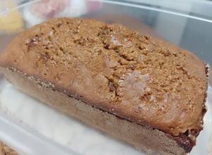 Una foto de Budín de banana con harina de avena y azúcar mascabo