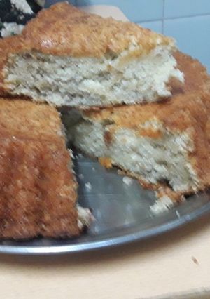 Una foto de Torta de manzana y coco