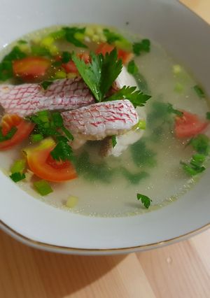 Foto resep Sup ikan kakap merah kuah bening