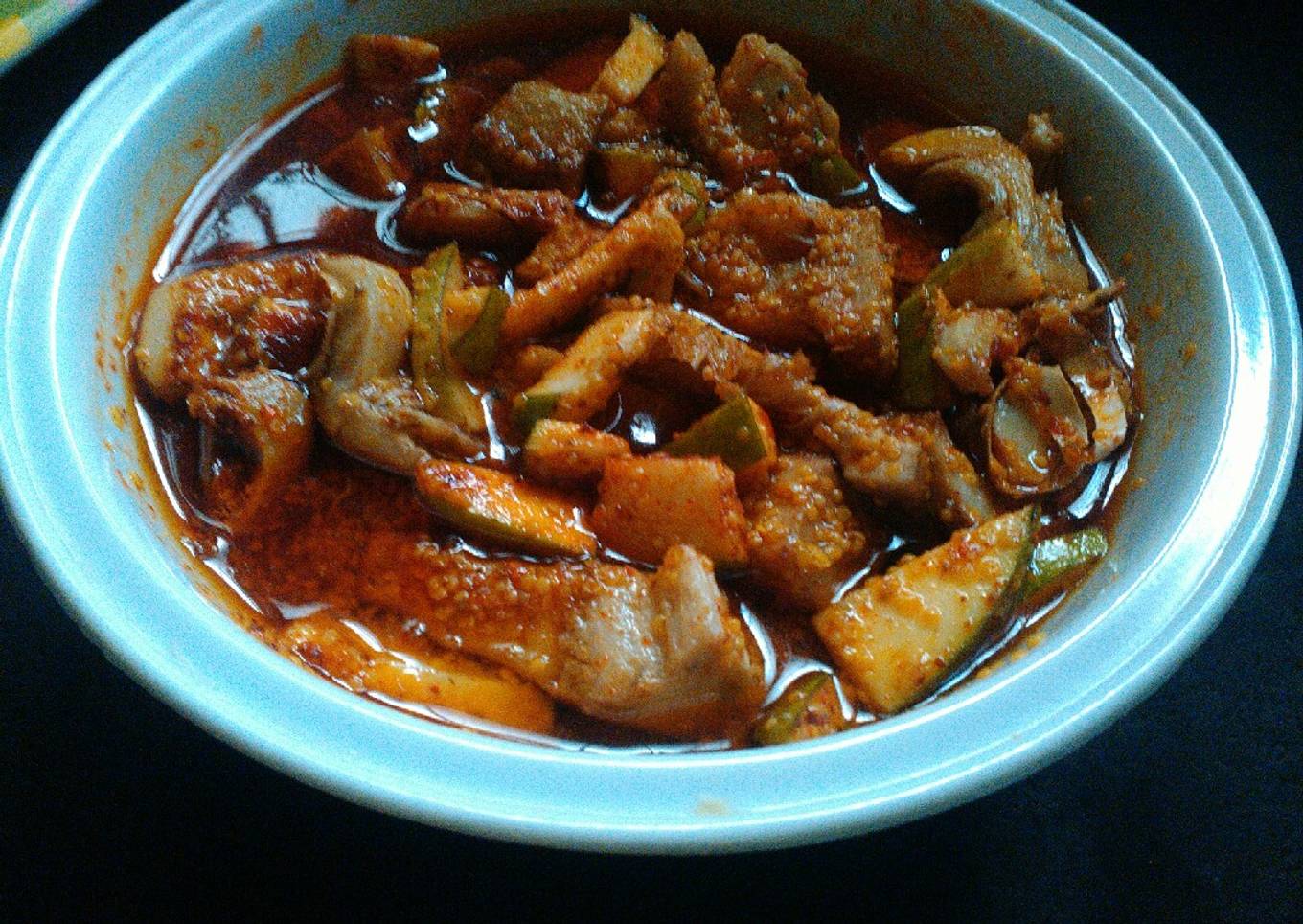 Jackfruit and mango pickle