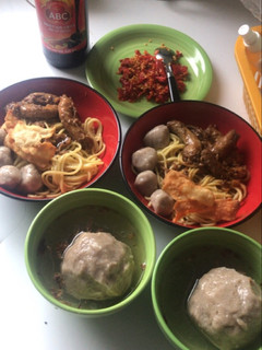 Foto resep Mie ayam kampung bakso bogem pangsit goreng