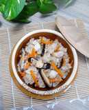 Cơm thập cẩm nấu bằng nồi cơm điện