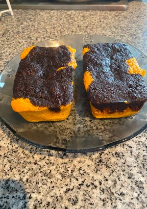 Una foto de Budín express de zanahoria en el microondas