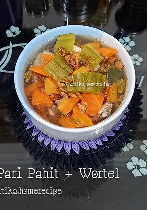 Foto resep Sup Pari Pahit + Wortel ala me 🥰