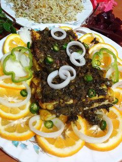 عکسی از دستور ماهی شکم پر
