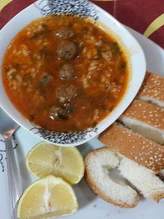 صورة لوصفة شوربة الكفتة