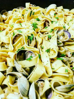 Una foto de Tagliatelle con frutti di mare