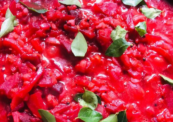 Beetroot dhal sabji