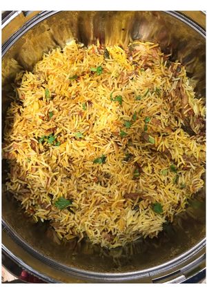 A picture of Chicken Biryani.