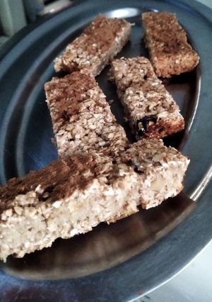 Una foto de Barritas de banana y avena