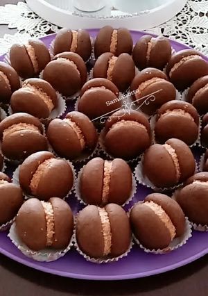 Une photo de Macarons Trompe-l'œil au Chocolat