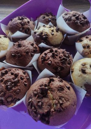 Una foto de Muffins marmolados 🍫🤤