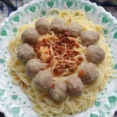 A picture of Spaghetti Bolognese Spicy.