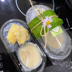 A picture of Durian & Sticky Rice.