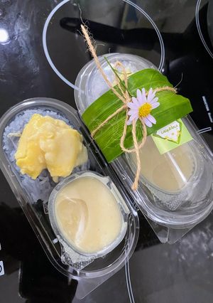 A picture of Durian & Sticky Rice.