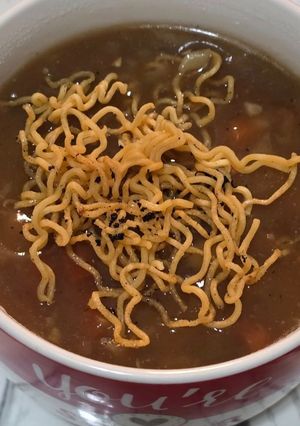 A picture of Manchow soup.