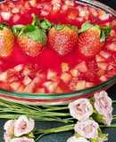 Strawberry mahalabia ||Arabic dessert || strawberry milk pudding
