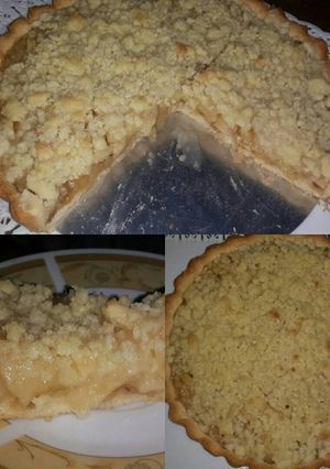 Una foto de Torta de manzana streusel