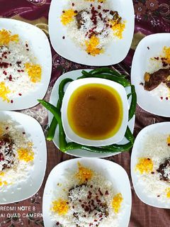 عکسی از دستور چلو گوشت 🍗🤤