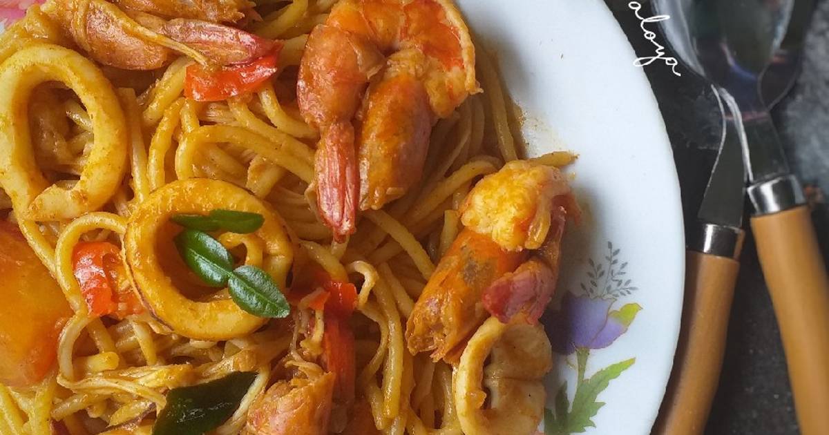5 resepi creamy tomyam spaghetti yang sedap dan mudah oleh komuniti