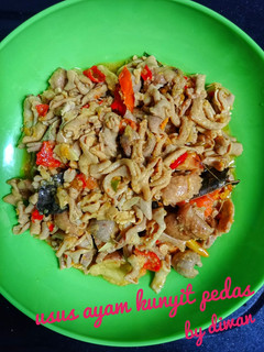 Foto resep Usus ayam kunyit pedas