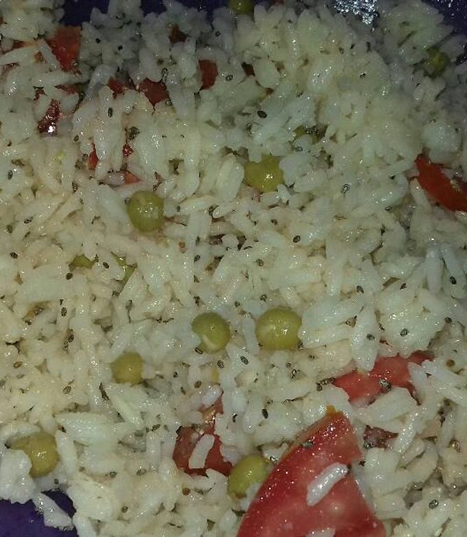 Una foto de Arroz blanco con chía
