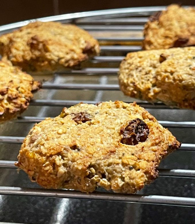 Una foto de Galletas de avena y plátano