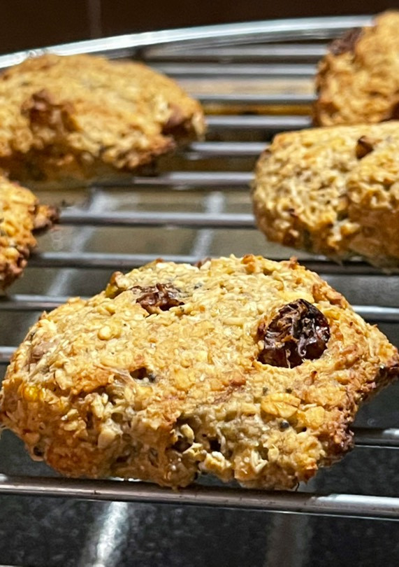 Una foto de Galletas de avena y plátano