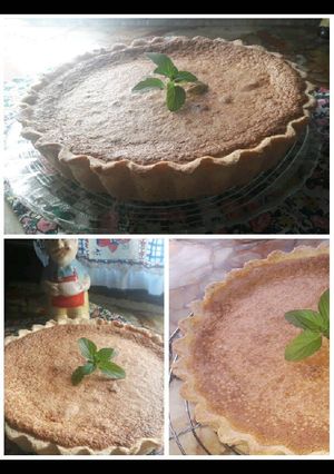 Una foto de Tarta de crema de coco😋