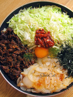 沒石鍋也可做的韓式拌飯 的食譜成品照片