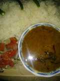 Sabut masoor daal chawal