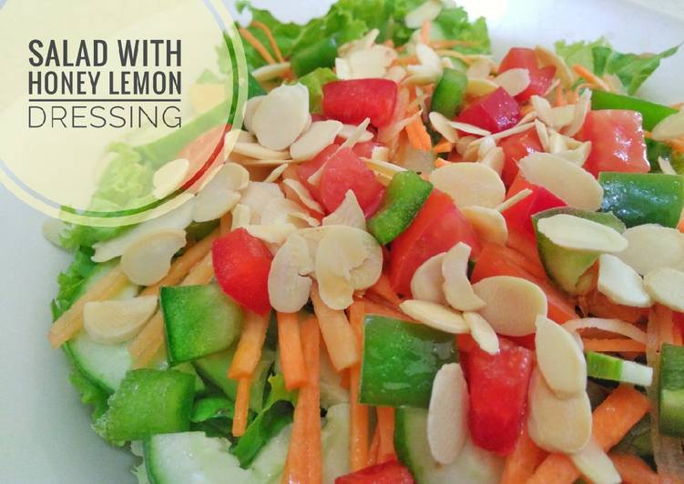 Resep Salad with Honey Lemon Dressing Super Lezat
