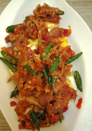Foto resep Telor teri balado