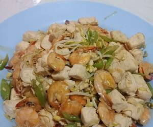 Resep mudah Tumis Udang Tahu Paling Enak