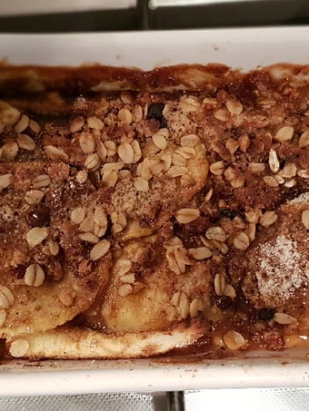 Recipe Apple crumble with oat flour which Delicious