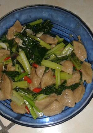 Foto resep Tumis Sawi hijau & Baso