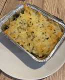 Baked Potato Casserole with Vegetables and Ground Beef