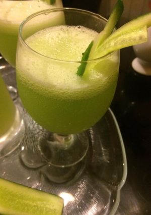 A picture of Refreshing Cucumber lemonade #ramadankitayari.
