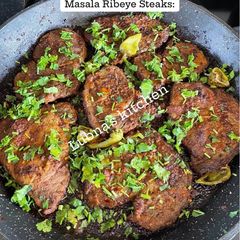 A picture of Masala Ribeye Beef Steaks:.