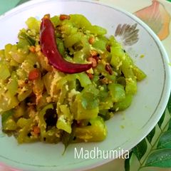 Snake gourd masala fry A picture of Snake gourd masala fry.