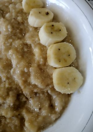 Foto resep Oatmeal pisang madu (clear skin diet)