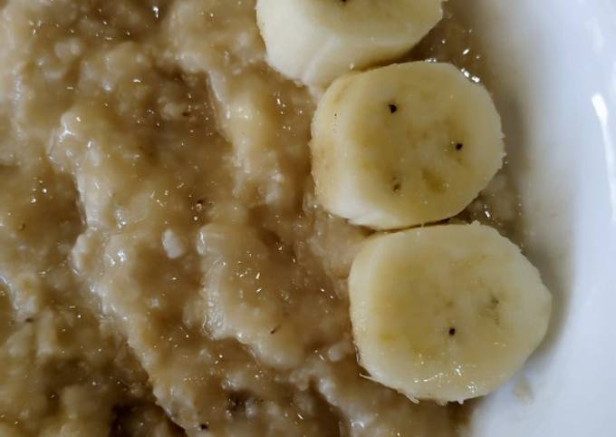 Cara Bikin Oatmeal pisang madu (clear skin diet) Anti Gagal