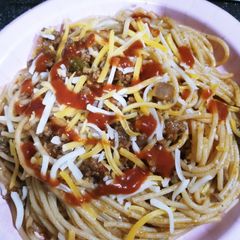 A picture of Taco Spaghetti.