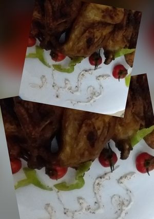 صورة لوصفة سمان محشى فريك 😋