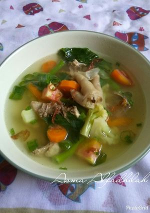 Foto resep 02. Sup tetelan ayam