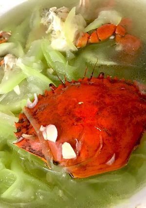 Hình của món Canh Bầu Nấu Cua 🦀.