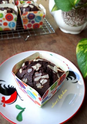 Foto resep Chocolate custard muffin
